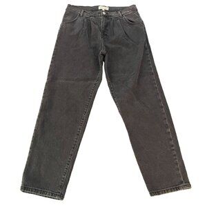 C/E By Current/Elliot Women's Pleated Jeans Black Denim, Size 30 NWT